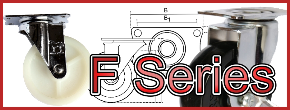 ล้อรถเข็น ขนาดเล็ก กะทัดรัด F series